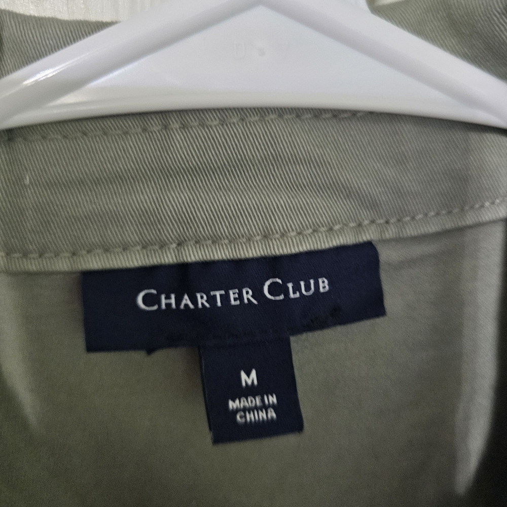 Charter Club Light Gray Jean Jacket - Picture 4 of 5